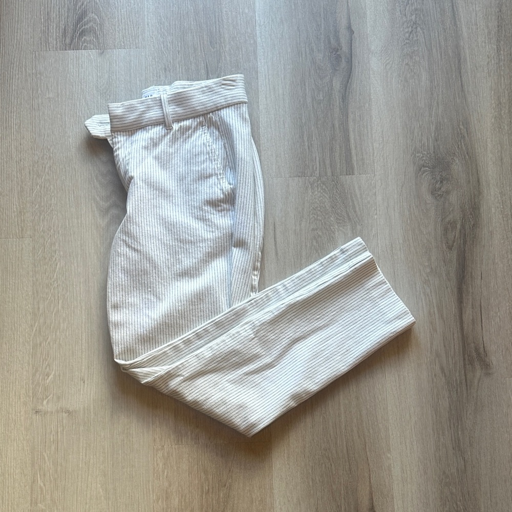 Gap Striped White Pants